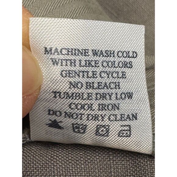 FAHERTY Linen/Cotton Blend Gray Shorts, Sz 34 - Picture 9 of 9